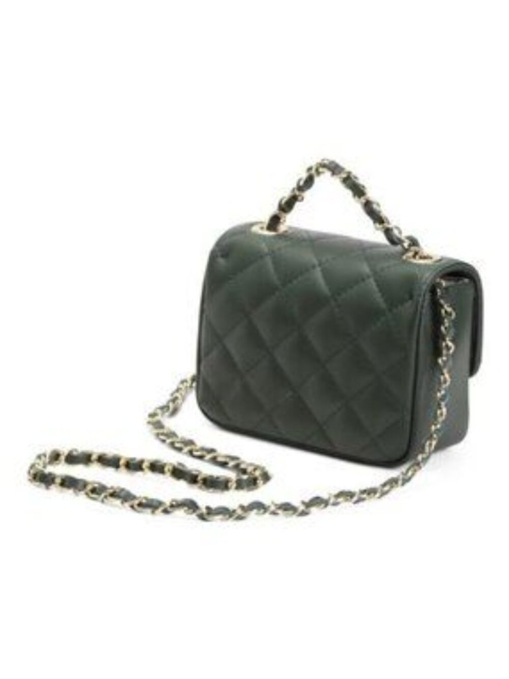 PERSAMAN NEW YORK Made In Italy Leather Quilted Crossbody - Picture 4 of 5
